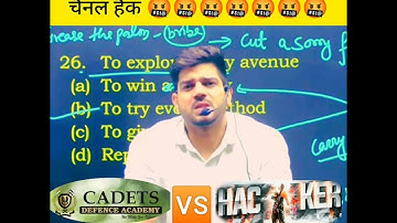 CADETS DEFENCE ACEDMEY चैनल हैक ☠️☠️.sanjeev thakur sir.#shorts #cadets_defence_academy #sanjeev_sir