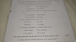 9th class English paper 1 final exam question paper || SA2 2019 ||