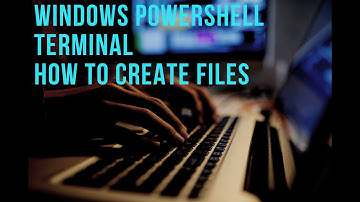 Creating Files in the Windows Powershell Terminal (new-item) How to