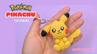 PIKACHU LLavero | Amigurumi Tutorial | Patrón en Video Español e Ingles