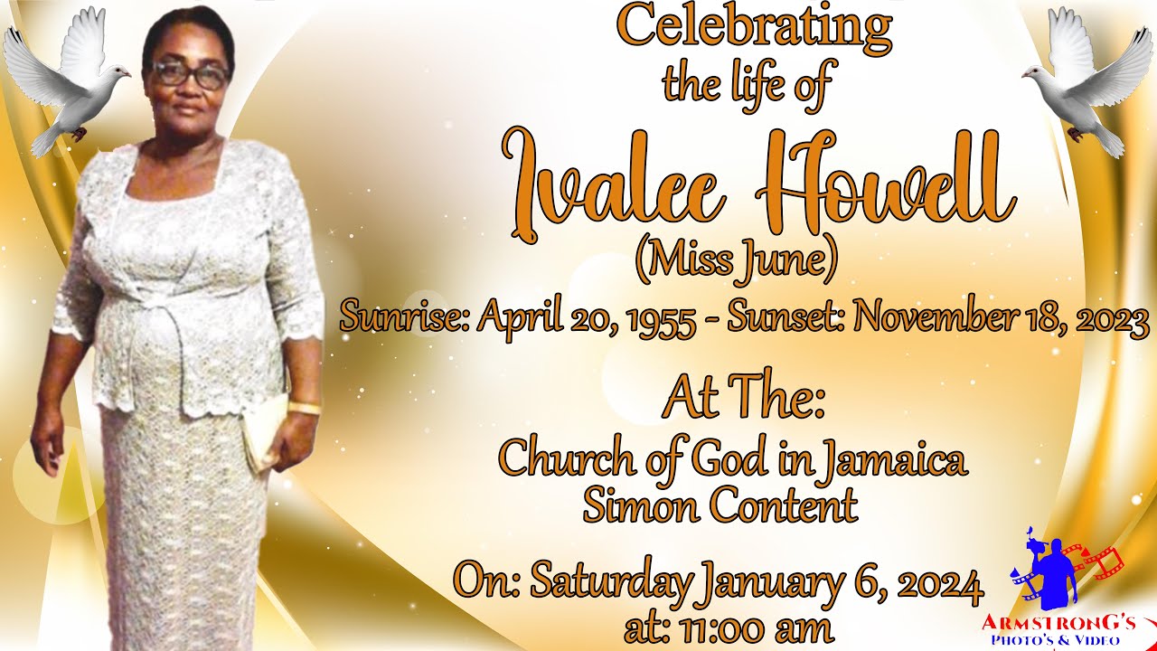 Ivalee Howell Funeral Service - YouTube