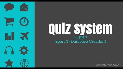 Online Quiz System project in php -part#1