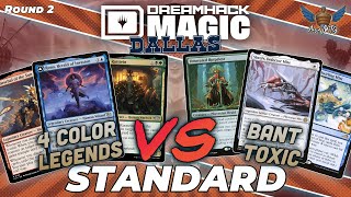 4 Color Legends vs Bant Toxic | MTG Standard | Dreamhack Dallas Regional Championship | Round 2