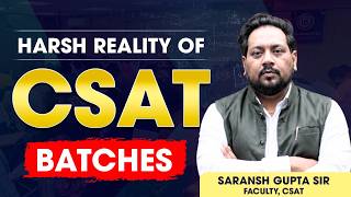Weak in Maths You Can Still Clear CSAT! | CSAT Strategy by Saransh Gupta Sir