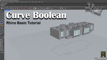 Learn a New Rhino Command!Software Rhino Tutorial on the CurveBoolean Command by @TitleeMehzabeen
