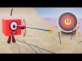 Fan-made Numberblock One Shoots in an Archery Target. What happens next?