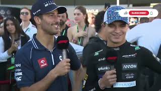 Daniel Ricciardo & Lando Norris Interview Post Race Mexico Grand Prix