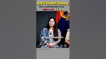 Always Topper🥇✨ Shakti Dubey AIR 1 in UPSC CSE 2024 🔥#shaktidubey #iasinterview #upsctopper #yt
