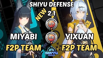 M0W0 Miyabi Piper F2P Team x M0W0 Yixuan F2P Team ZZZ| NEW Shiyu Defense 6-7 | Zenless Zone Zero 2.1