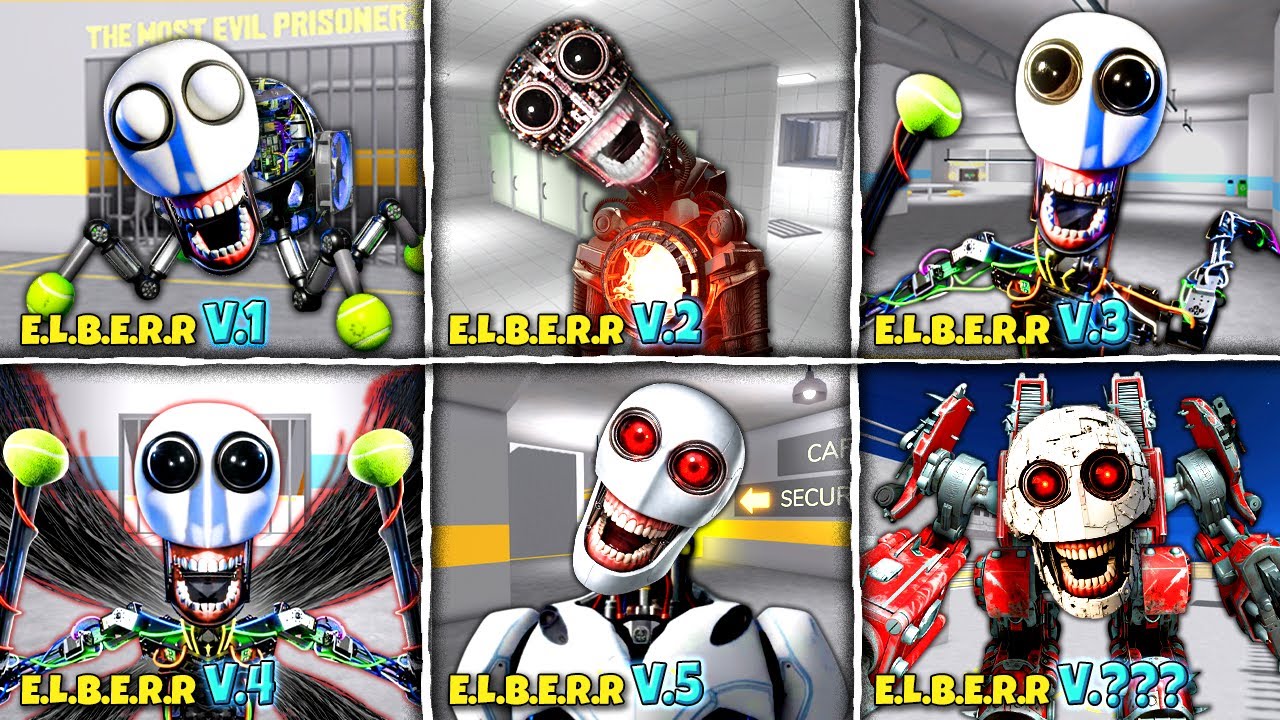 CURSED EVOLUTION OF E.L.B.E.R.R! What if I BECOME EVERY MY SELF AWARE ROBOTS in BARRY'S PRISON RUN!