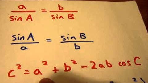 Using Cosine Law to find side length (SAS) or angle measurement (SSS) *