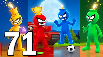 Stickman Party - Gameplay Part 71 - Tournament Mode 1 2 3 4 Players MiniGames New Update (Android)