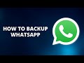 How to backup whatsapp  tech pro advice