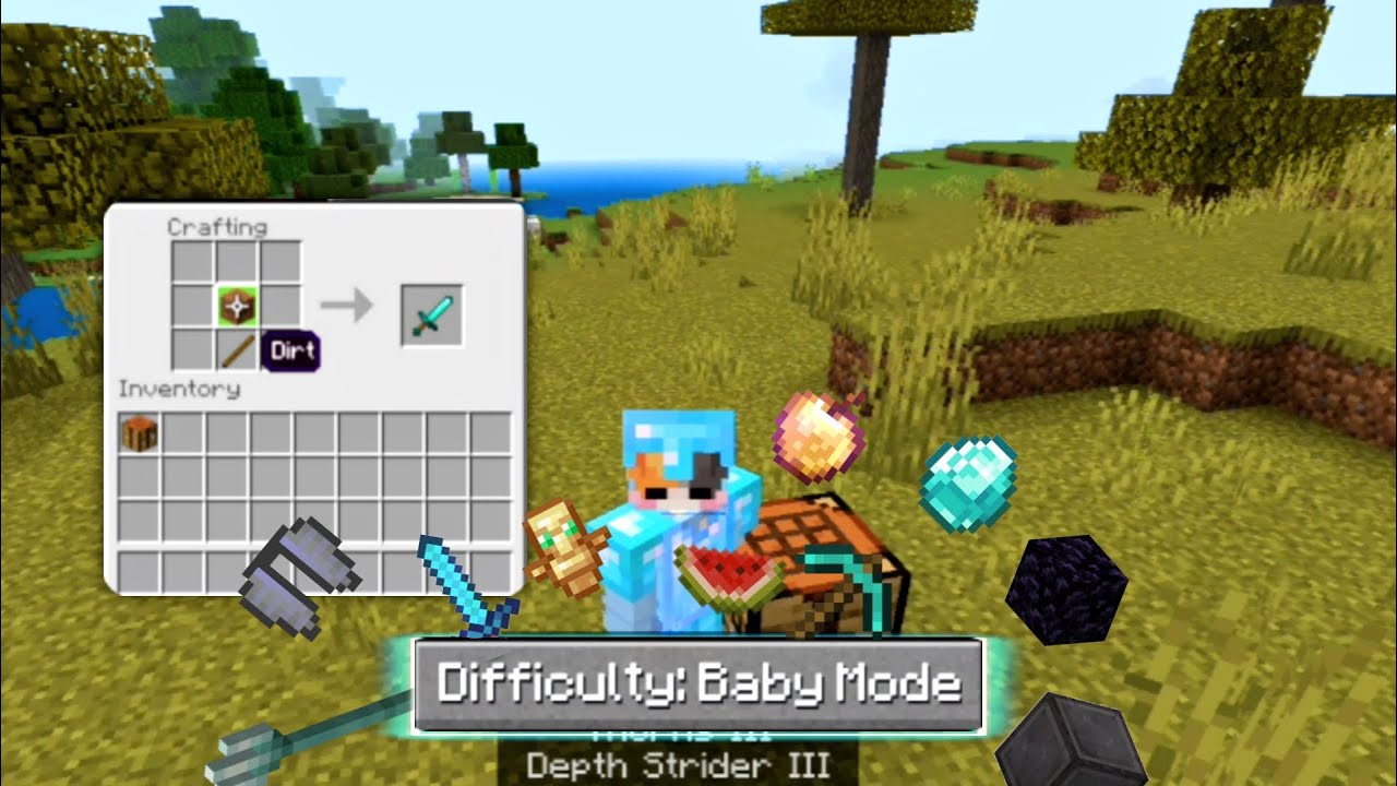 Minecraft, But On Baby Difficulty... - YouTube