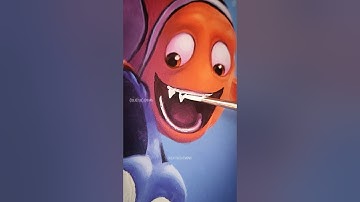 Marlin took REVENGE on Dory!!🤫 pt.2 #shorts #art #disney #creative