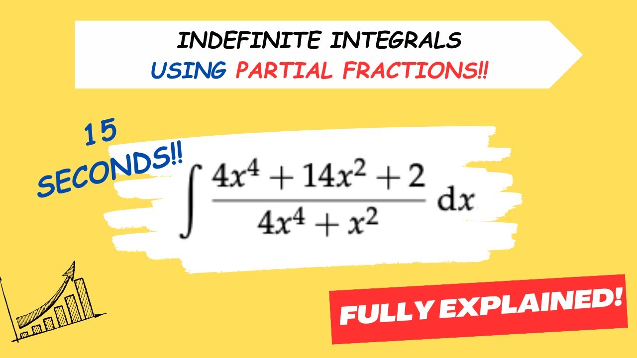 Master Indefinite Integrals! Simplify with Partial Fractions - ∫(4x^4 - 14x^2 + 2)/(4x^4 + x^2) dx