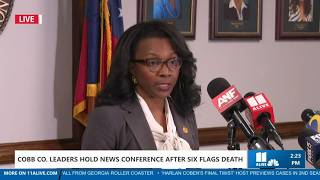 Cobb officials hold press conference on Six Flags tragedy | Full comments