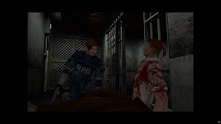 Resident Evil 2 (1998) all cutscenes - His Final Scoop (B scenario) / "Get that scum, make him pay!"