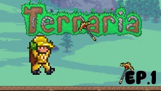 My First Gold Pickaxe In Terraria