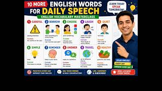 10 More English Words For Daily Speech | English Vocabulary Masterclass