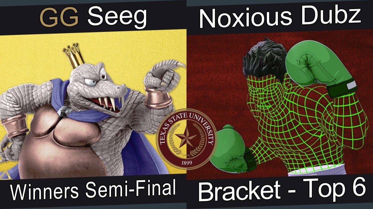 [Smash at George's #75] Bracket - Top 6 - GG | Seeg (King K. Rool) VS Noxious Dubz (Little Mac)