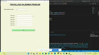 Visualisation of Travelling Salesman Algorithm