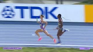 USA blows out the competition in 2024 women's 4x400m at World Athletics Relays