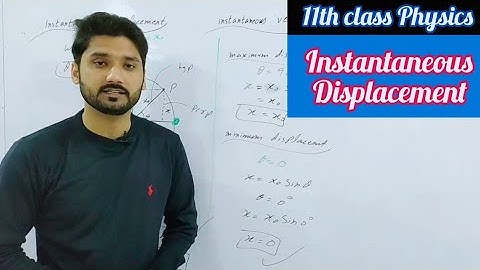 Instantaneous displacement | SHM and uniform circular motion | class 11 physics physics ka safar