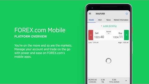 FOREX.com Mobile App Overview