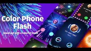 How to change call screen, themes with Color Flash Launcher | Apps Review screenshot 5