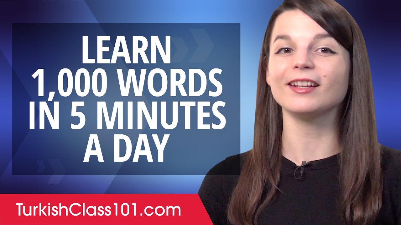 ⁣How to write 1,000 Turkish Words in a 5 Minutes a Day