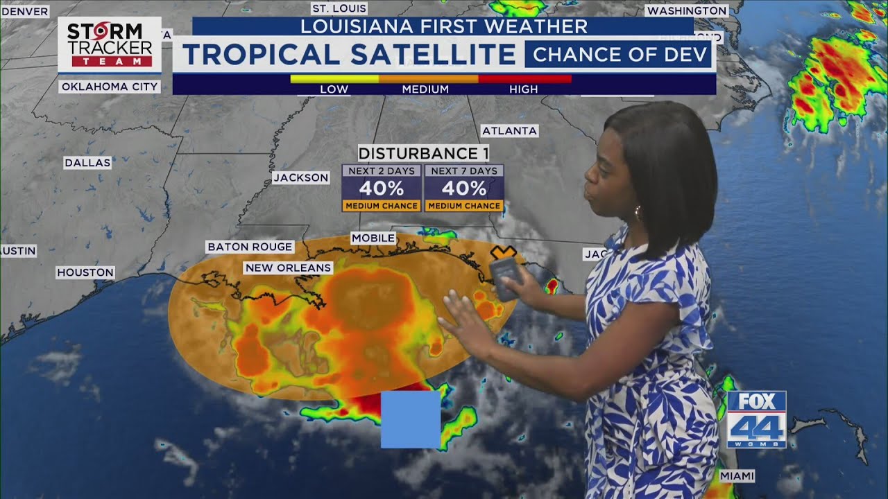 Tropical disturbance to bring heavy rain to Louisiana, Gulf Coast - YouTube