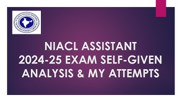 NIACL ASSISTANT Exam Analysis & My Attempts 🤯🤯 l Bankers Field