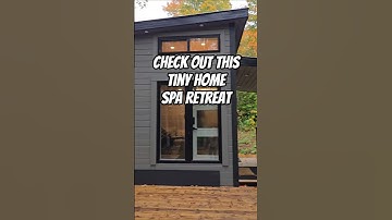 PRIVATE Forest Getaway! Stylish tiny home with luxe amenities. #tinyhome #airbnb #tinyhouse #ontario