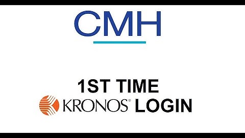 Logging in to Kronos for the First Time