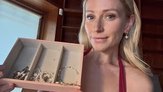 ASMR Over Explaining & Mouth Sounds - My Jewelry Collection ft. Linjer