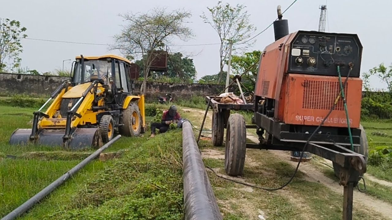 Ongc pipe line duty time Nitul JCB dr 🤨 YouTube