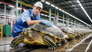 Inside Turtle Leather Factory - How they turn Giant Turtle Shells into Luxury Bags (Full Process)