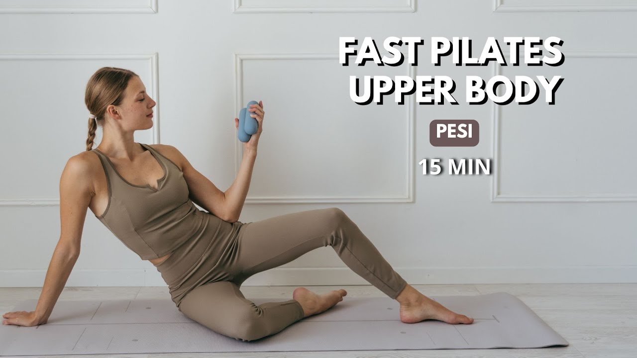 15 MIN PILATES EXPRESS || UPPER BODY CON I PESI || Spalle, braccia, dorso e petto