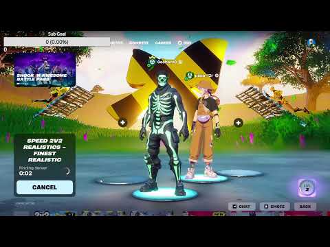 Playing Fortnite
