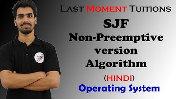 SJF (Non preemptive ) with solved example in Hindi | Operating system Lectures in Hindi