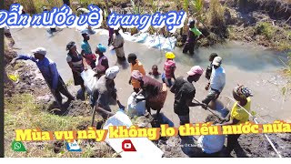 Trang trại Linh philip đã dẫn được nguồn nước về dồi dào