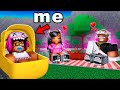 I Caught My Crush as a BABY in Roblox..