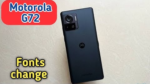 Font Setting In Motorola G72, Font Size Change In Motorola G72, How To Change Font Style In