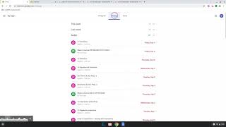Google Classroom To do list and Calendar