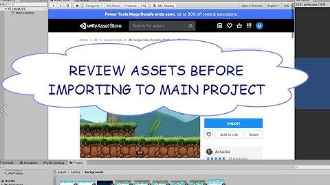 Importing And Reviewing Assets From The Unity Asset Store