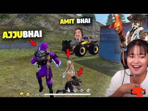 AJJUBHAI AND @sooneeta FUNNY GAMEPLAY WITH@Desi Gamers - FREE FIRE # ...