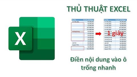 Điền (Fill) ô trống nhanh trong bảng Excel | Excelcoban