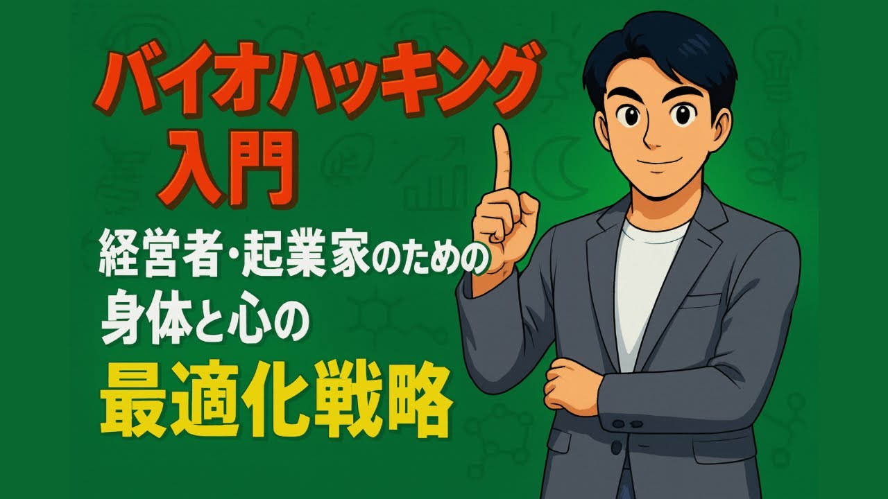 バイオハッキング入門|経営者・起業家のための身体と心の最適化戦略