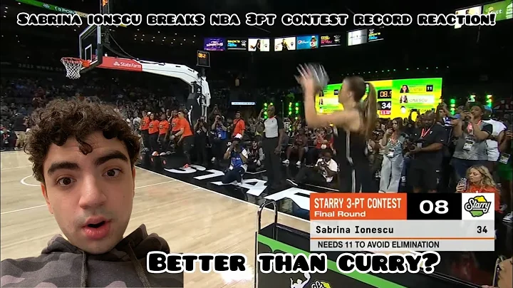 BETTER THEN CURRY? SABRINA IONESCU BREAKS NBA 3PT CONTEST RECORD REACTION!